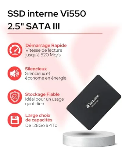 Verbatim Vi500 S3 1 To SSD SATA - vue 2