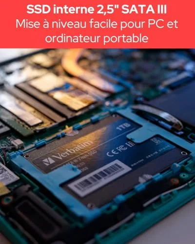 Verbatim Vi500 S3 1 To SSD SATA - vue 4