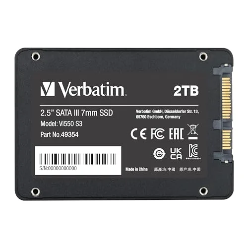 Verbatim Vi550 S3 2 To SSD SATA - vue 2