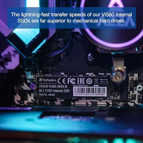 Verbatim Vi560 S3 SSD 256 Go M.2 SATA - vue 2
