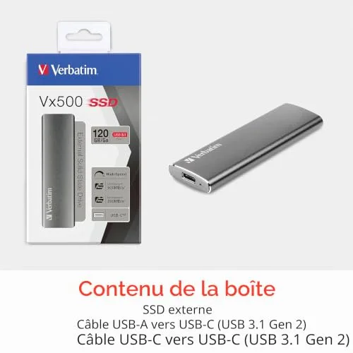 Verbatim Vx500 2 To SSD Externe - vue 6