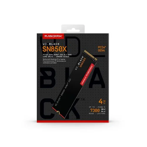 SSD Western Digital WD_BLACK SN850X 4 To