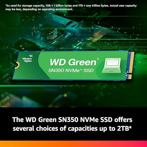 WD Green SN350 1 To NVMe SSD - vue 3