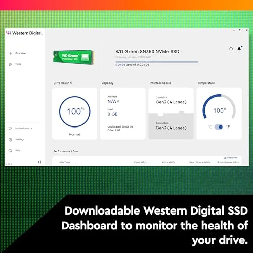 WD Green SN350 1 To NVMe SSD - vue 6