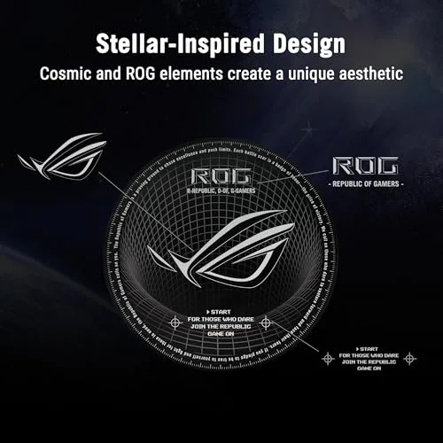 ASUS ROG Cosmic Mat II Noir - vue 2