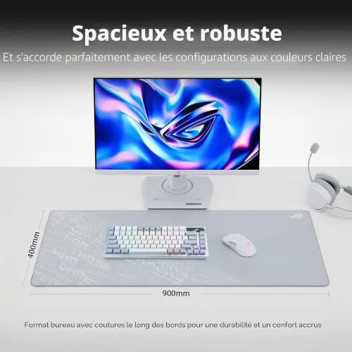 ASUS ROG Scabbard II Arctic Gray XXL Gris - vue 6