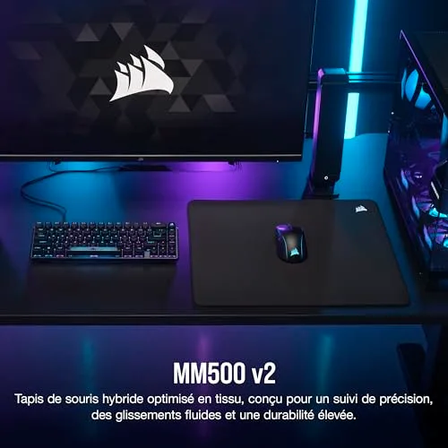 Corsair MM500 v2 L Noir - vue 2