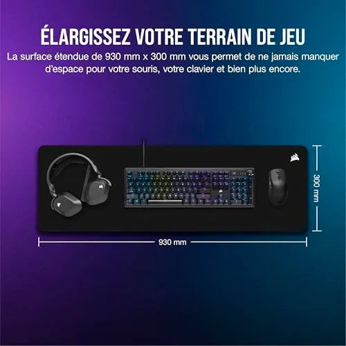 Corsair MM500 v2 XL Noir - vue 6