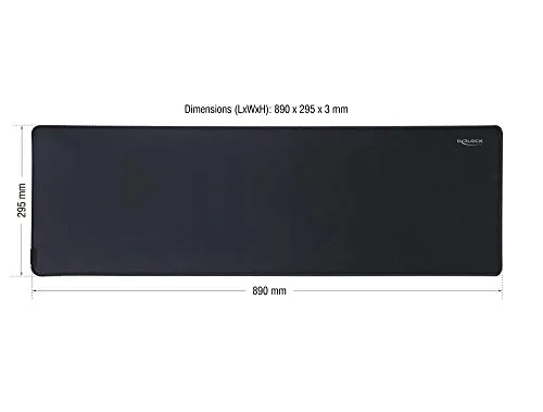 DeLOCK Gaming 915x280 mm Noir - vue 2