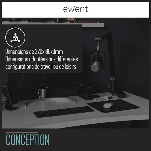 Ewent EW2761 220x180mm Noir - vue 6