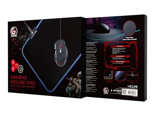 Gembird MP-GAMELED-M RGB 350x250mm - vue 7