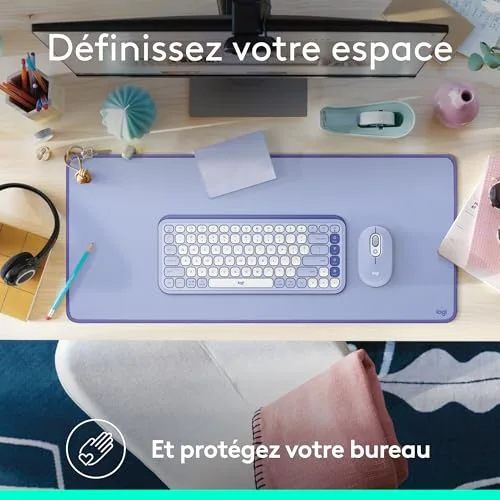 Logitech Desk Mat Lilac - vue 2