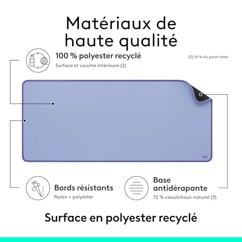 Logitech Desk Mat Lilac - vue 4