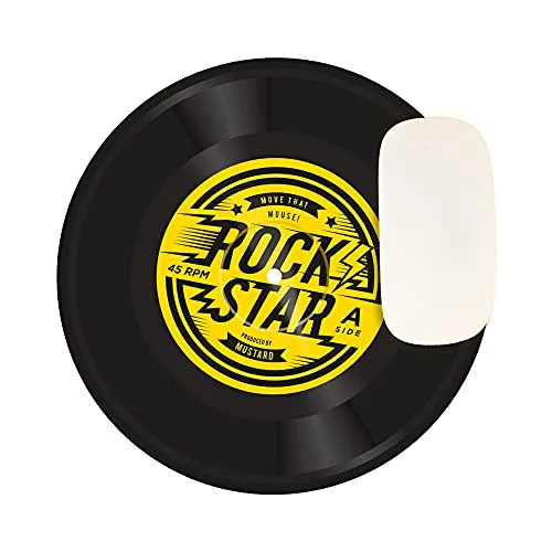 Tapis de souris Mustard Rock Star Rond