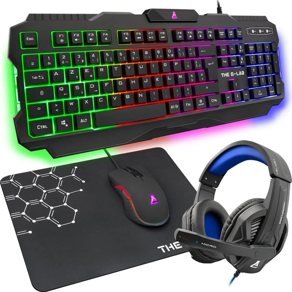 The G-Lab Combo Argon Pack gaming 4 en 1