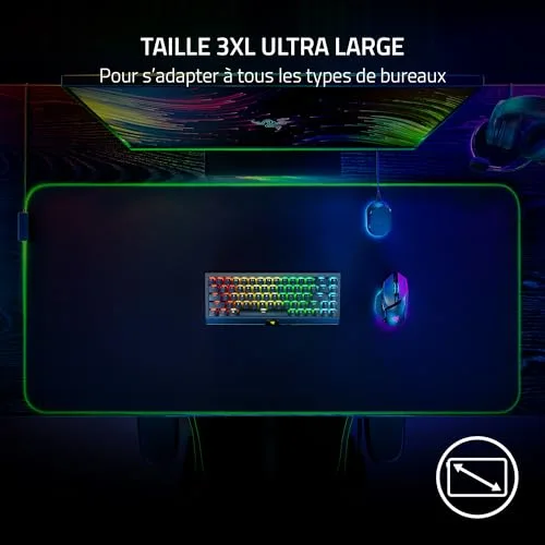 Razer Goliathus Chroma 3XL Noir - vue 3