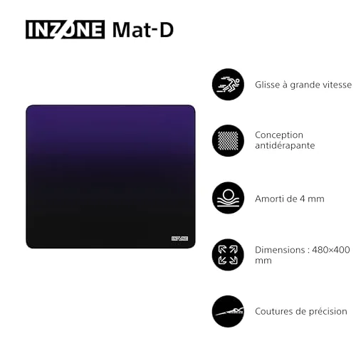 Sony INZONE Mat-D Noir XL - vue 2