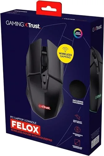 Trust GXT 112 Felox Souris gaming sans fil + tapis
