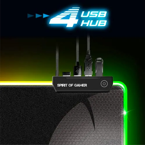 Spirit Of Gamer Darkskull Hub RGB XXXL Noir - vue 4