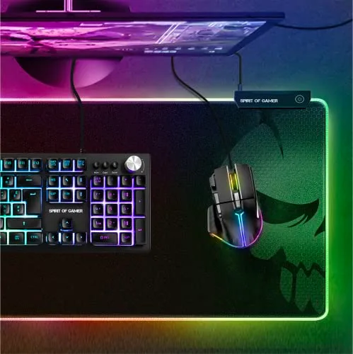 Spirit Of Gamer Darkskull Hub RGB XXXL Noir - vue 9