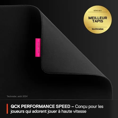 SteelSeries QcK Performance XL Speed Noir - vue 2