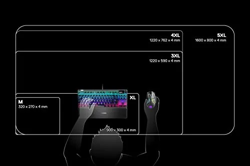 SteelSeries QcK Prism XL Noir - vue 4