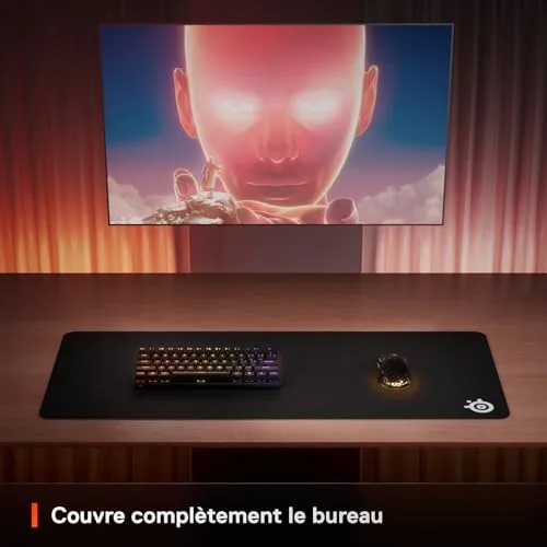 SteelSeries QcK XXL Noir - vue 6