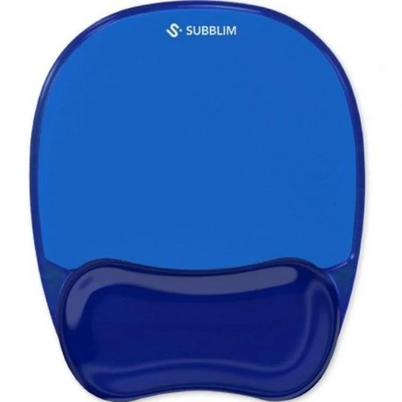 Tapis de souris Subblim Ergo Crystal Flex Gel Bleu Foncé