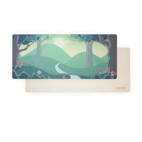 Tapis de souris fr-tec TANOOKI Deskmat Yuki Blanc
