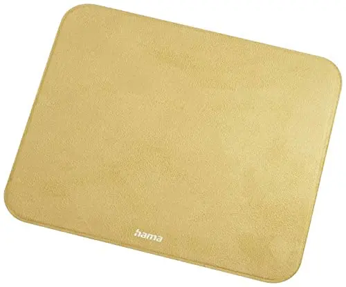 Hama Velvet tapis de souris 22 x 18 cm moutarde
