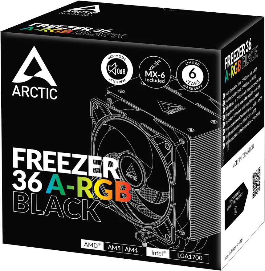 ARCTIC Freezer 36 A-RGB Noir - vue 3