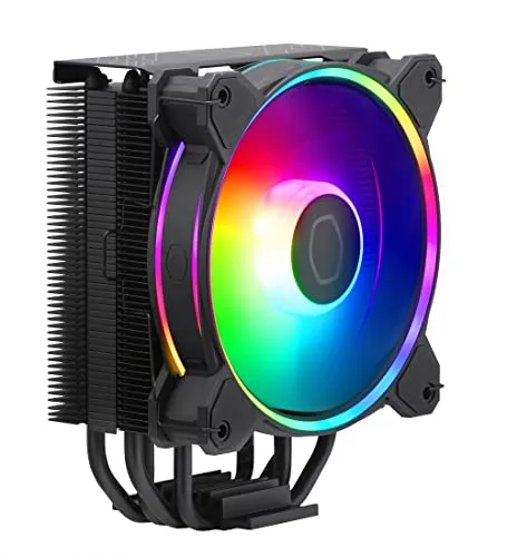 COOLER MASTER - Hyper 212 Halo Black ARGB - Ventirad - TDP 180w - 120 mm - vue 2
