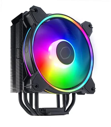 COOLER MASTER - Hyper 212 Halo Black ARGB - Ventirad - TDP 180w - 120 mm - vue 3