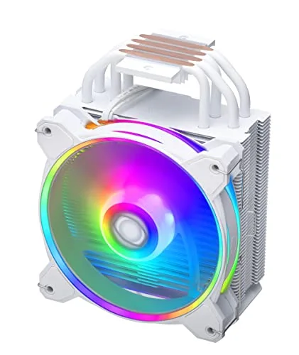 COOLER MASTER - Hyper 212 Halo White ARGB - Ventirad - TDP 180w - 120 mm - vue 7
