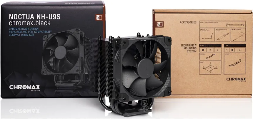 Noctua NH-U9S chromax.black Noir - vue 2