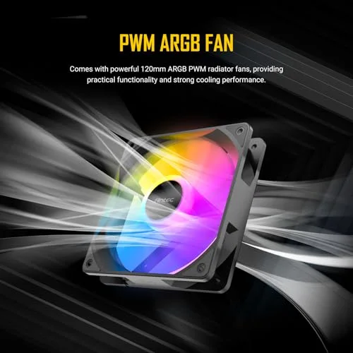 Refroidisseur liquide pour processeur - Antec - 240 mm - 2 ventilateurs PWM ARGB - Base en cuivre - vue 5