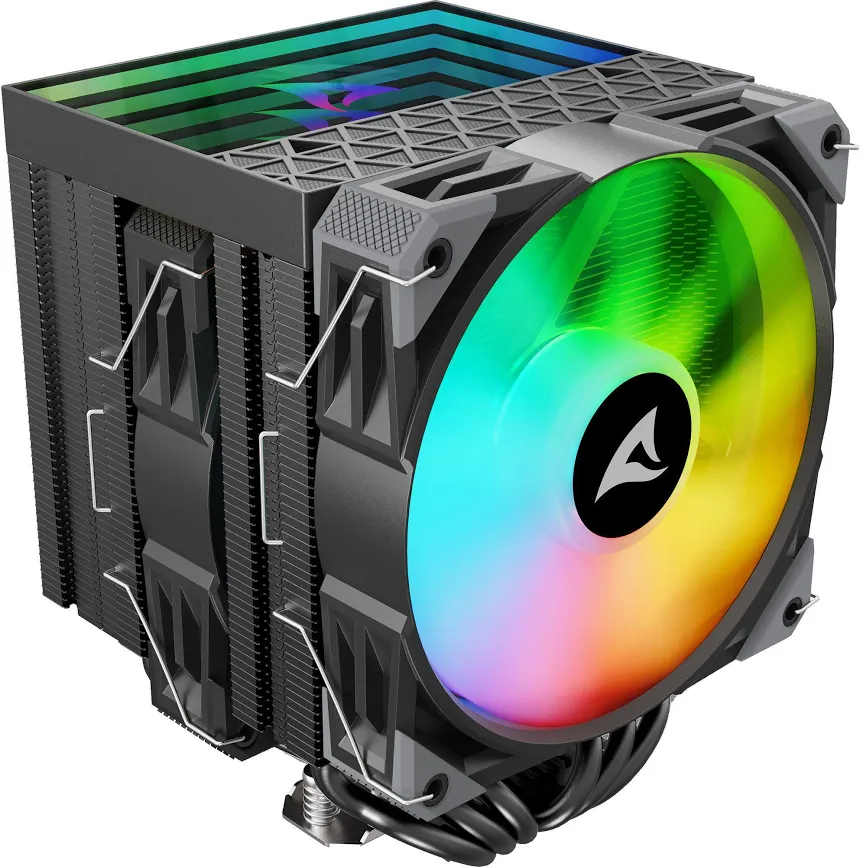 Sharkoon A60 RGB Refroidisseur CPU Noir - vue 2
