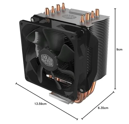 Ventilateur pour processeur - COOLER MASTER - Hyper H412R - 92 mm - 4 Heatpipes - Non LED - vue 6