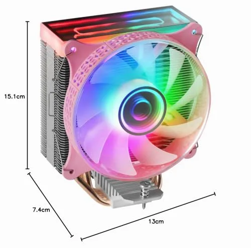 Ventirad processeur - Mars Gaming - MCPU-VR RGB - Rose - 12 cm - Compatible Socket AM4 - vue 7