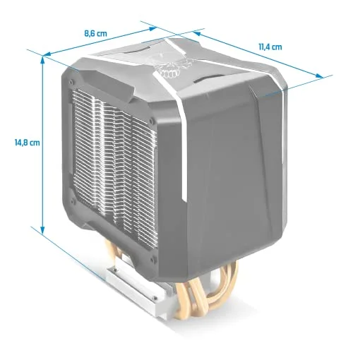 Ventirad - Spirit Of Gamer - Aircooler Pro RGB - Silencieux - Aluminium - Compatible Intel/AMD - vue 5