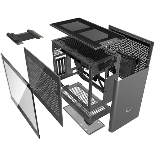 Boîtier Mini-ITX - COOLER MASTER - NR200P Max V2 - AIO 280mm - PSU SFX 850W Gold - Ventilation Améliorée - vue 4