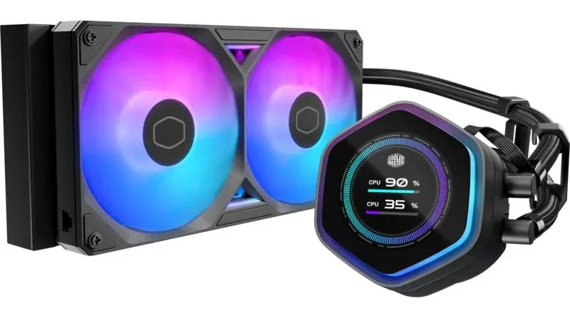 Cooler Master MasterLiquid 240 Atmos II LCD ARGB Noir - vue 1