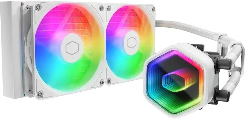 Cooler Master MasterLiquid 240 Core II ARGB Blanc - vue 1