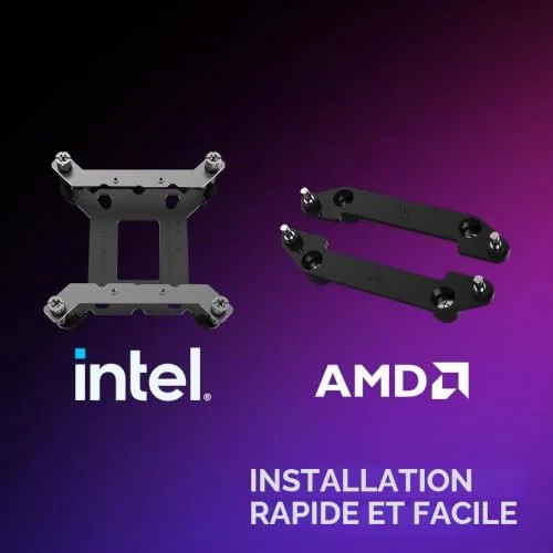 Cooler Master MasterLiquid 360 Atmos II LCD ARGB Noir - vue 9