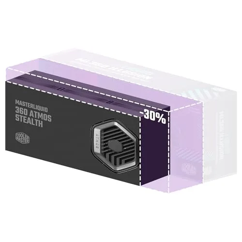 Cooler Master MasterLiquid 360 Atmos Stealth Noir - vue 6