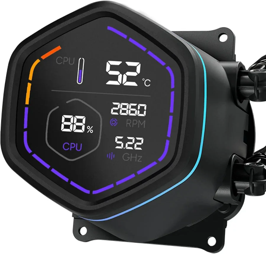 Cooler Master MasterLiquid Core Nex Digital 360 ARGB Noir - vue 3