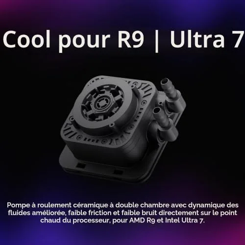 Cooler Master MasterLiquid ML360 Illusion ARGB Refroidisseur liquide pour processeur AIO en boucle ferméedôme - vue 3