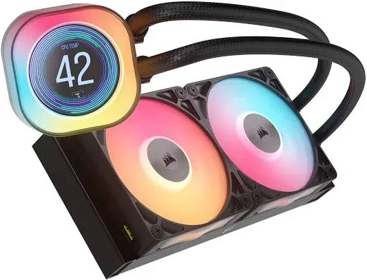 Corsair iCUE LINK TITAN 240 RX LCD 240mm Noir - vue 4
