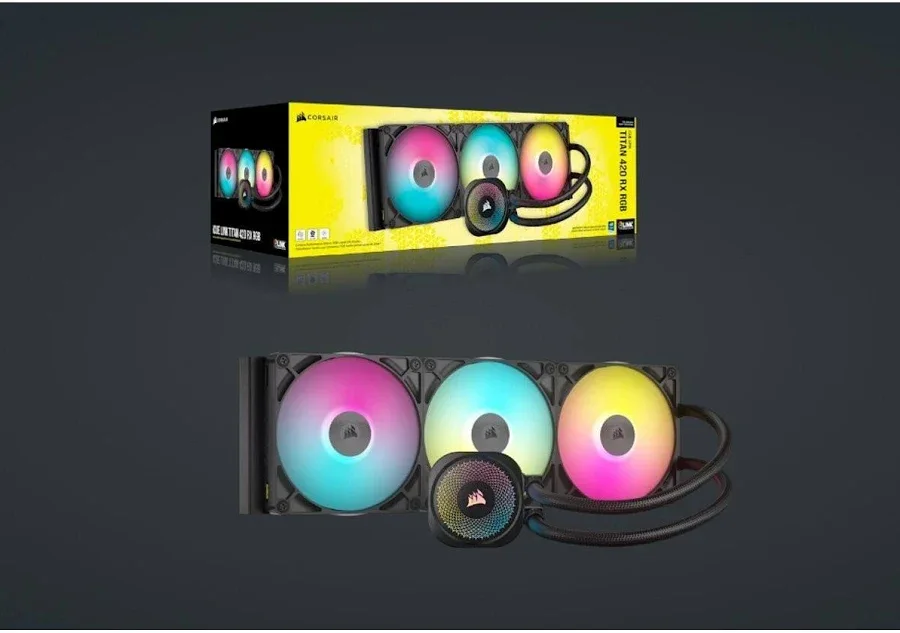 Corsair iCUE LINK TITAN 420 RX RGB Noir - vue 2