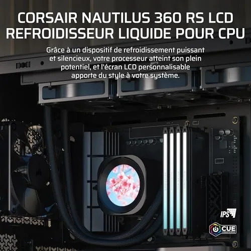 Corsair NAUTILUS 360 Noir - vue 2